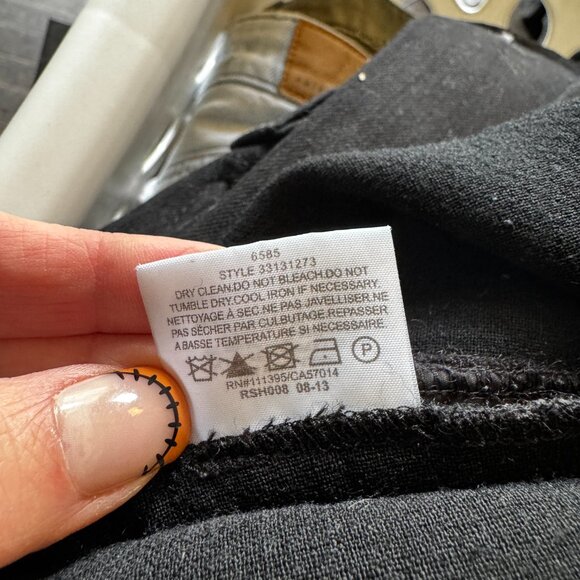 Tory Burch Tobie Black Pants with Blue Tweed Tuxedo Stripe! Size 4. EUC - Picture 7 of 11